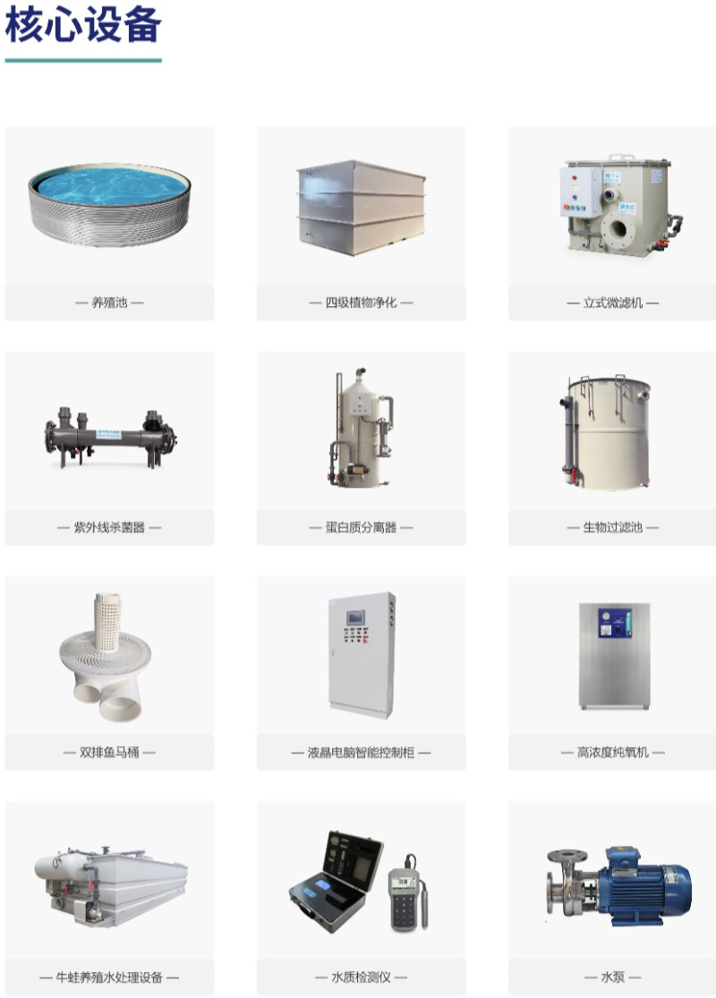 陆基高密度循环水养殖设备PP材料全套智能化设备