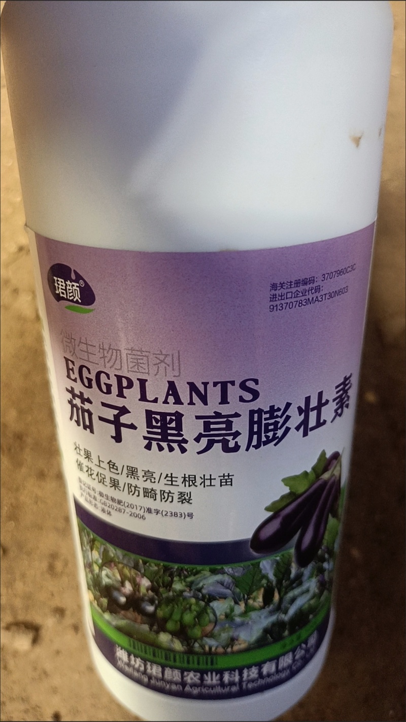 茄子专用叶面肥生根壮苗保花保果拉直拉长茄子增质增产黑亮膨