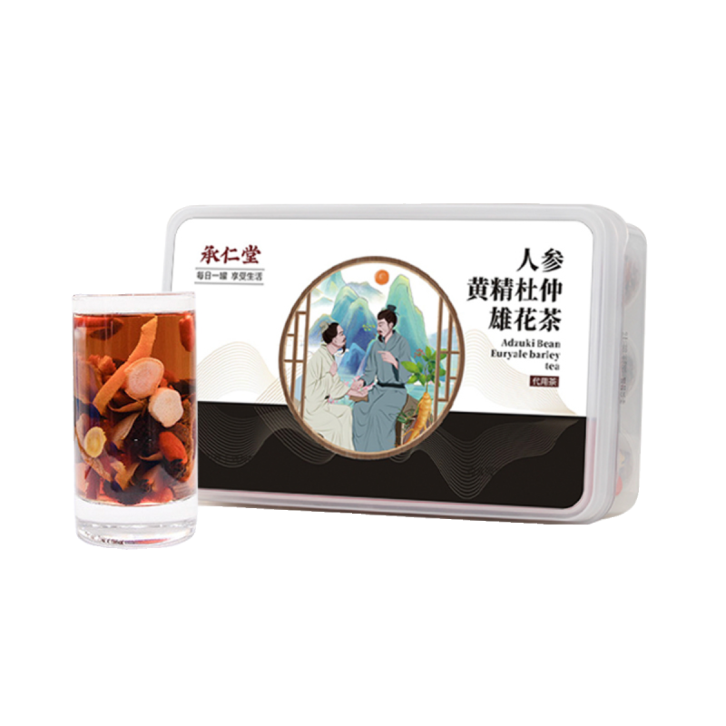 人参黄精杜仲雄花五宝茶养生茶八宝茶男士桑葚枸杞熬夜男性