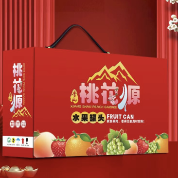 【货源充足】黄桃罐头礼盒30年经典传承可视频看货