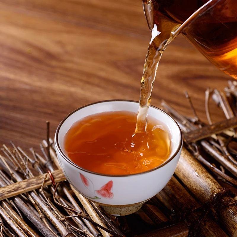 湘丰安化黑茶湖南安化安化黑茶金花茯砖茶手筑安华茯茶包邮