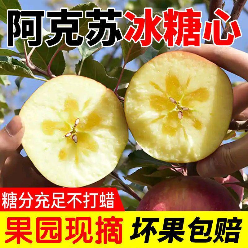 【新疆阿克苏彩箱冰糖心】苹果5斤/9斤新鲜水果应季红富