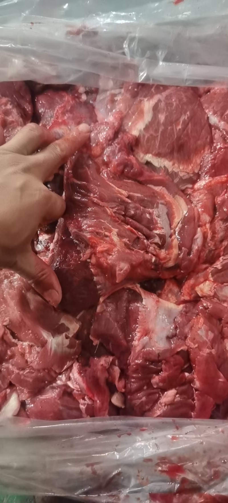 【牛小脸肉】冻牛头缓化剔下来的二次加工产品，一块半斤左右
