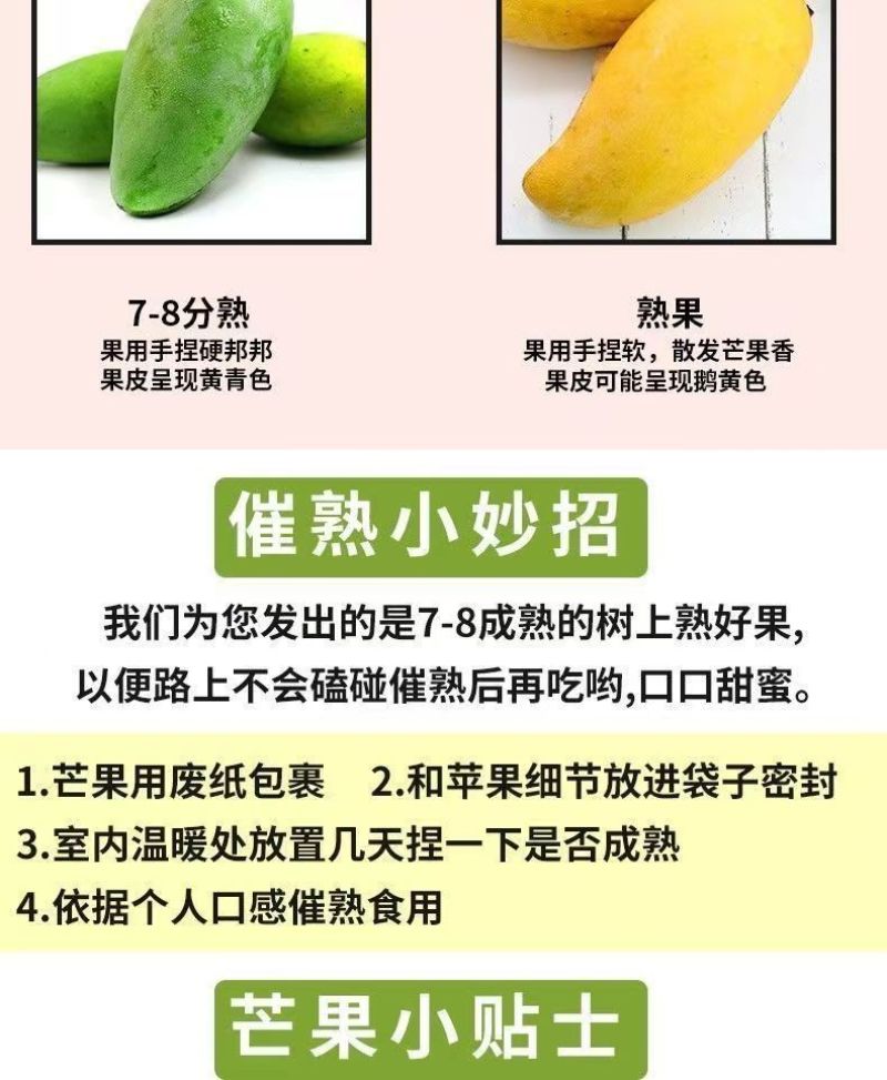 海南金煌芒果特大整箱批发当季黄心新鲜大果甜心金煌芒海南直