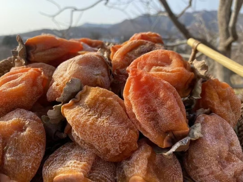 陕西富平吊柿饼，口感Q弹劲道一手货源