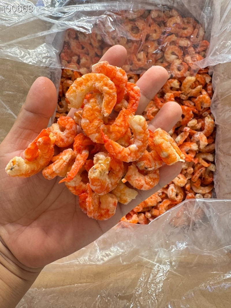 剥壳金钩虾仁淡干味道好吃海米20斤一箱