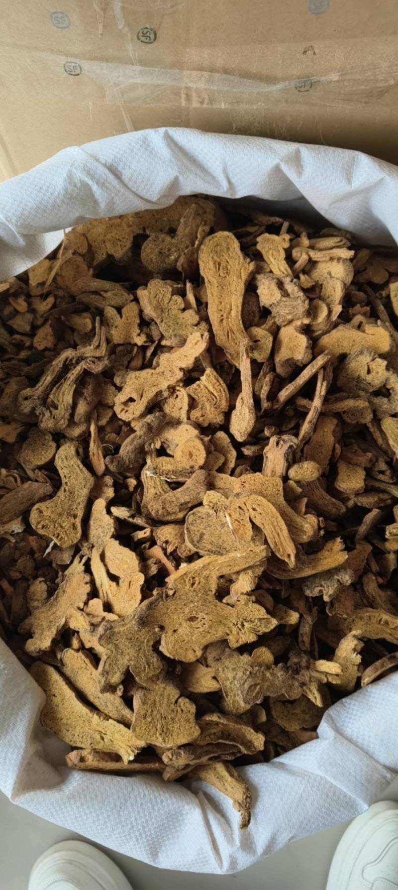 炒白术麸炒白术新货祥泰药材栈中药材批发零售实物拍摄