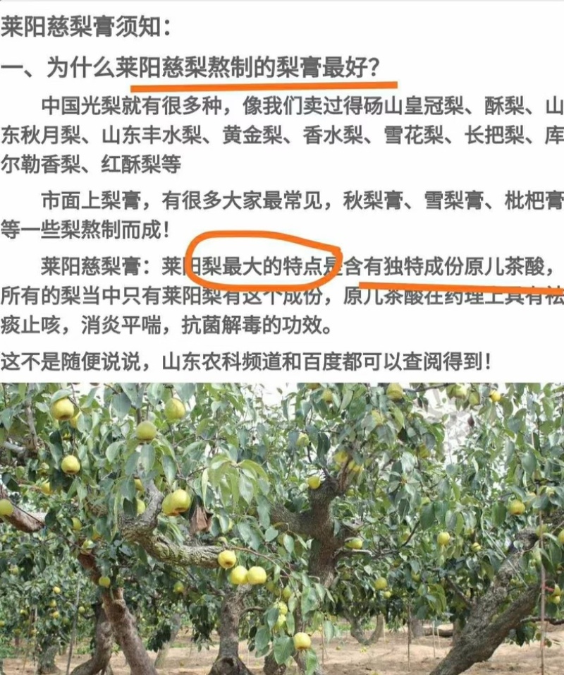 莱阳慈梨膏，纯手工熬制，***