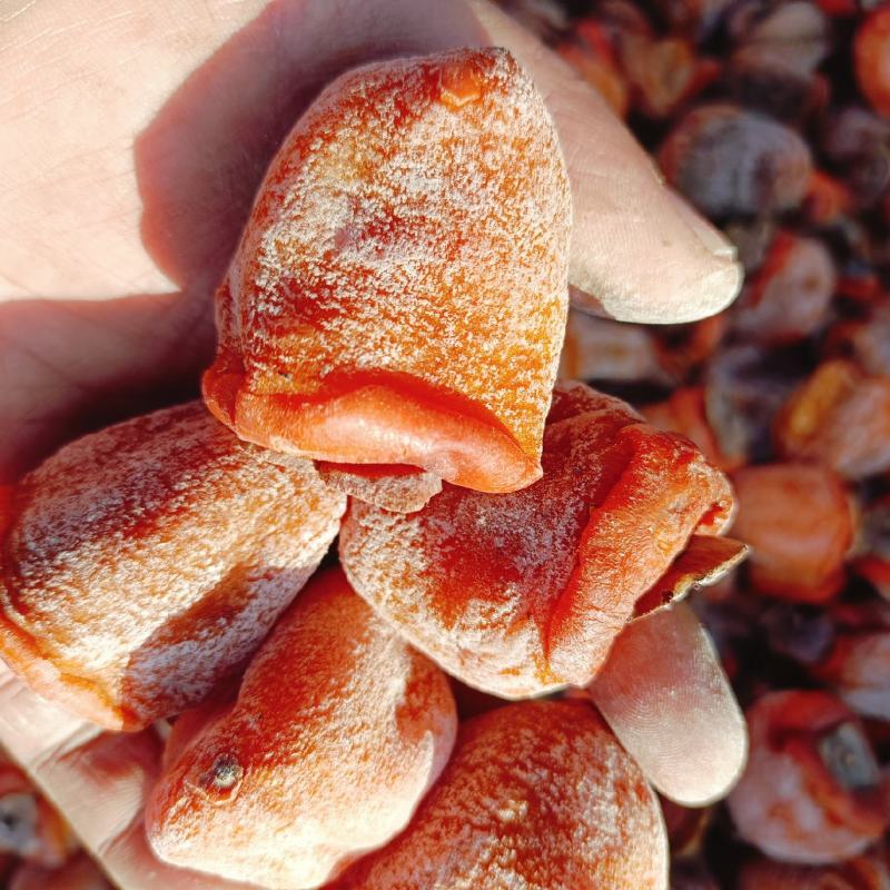 青州柿饼大量上市，霜饼