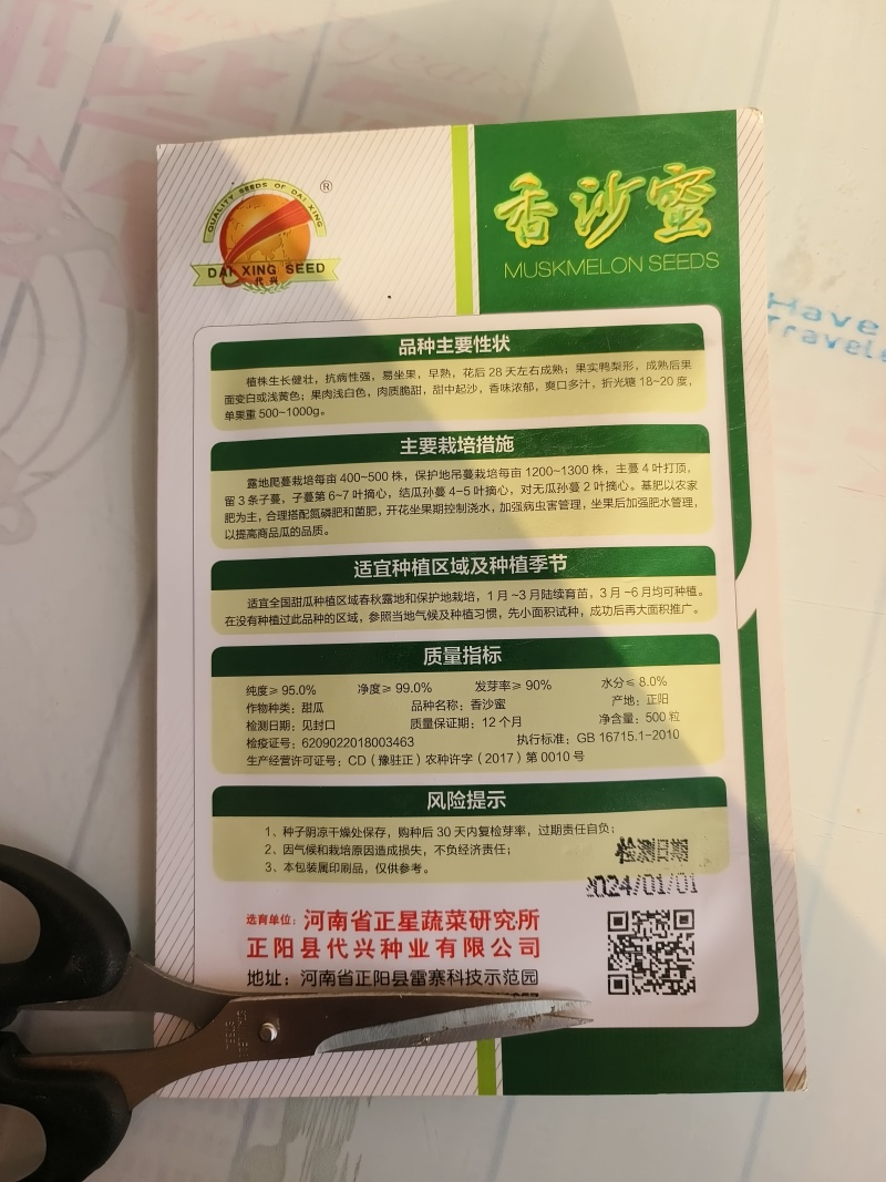 香沙蜜甜瓜种子花后28天左右成熟糖度20度易坐果吊爬可以
