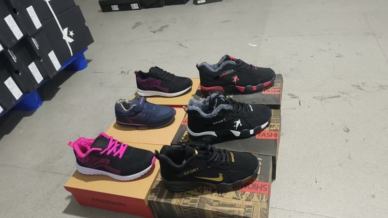 清货个位数，600左右双，男女棉鞋，福建冷粘鞋