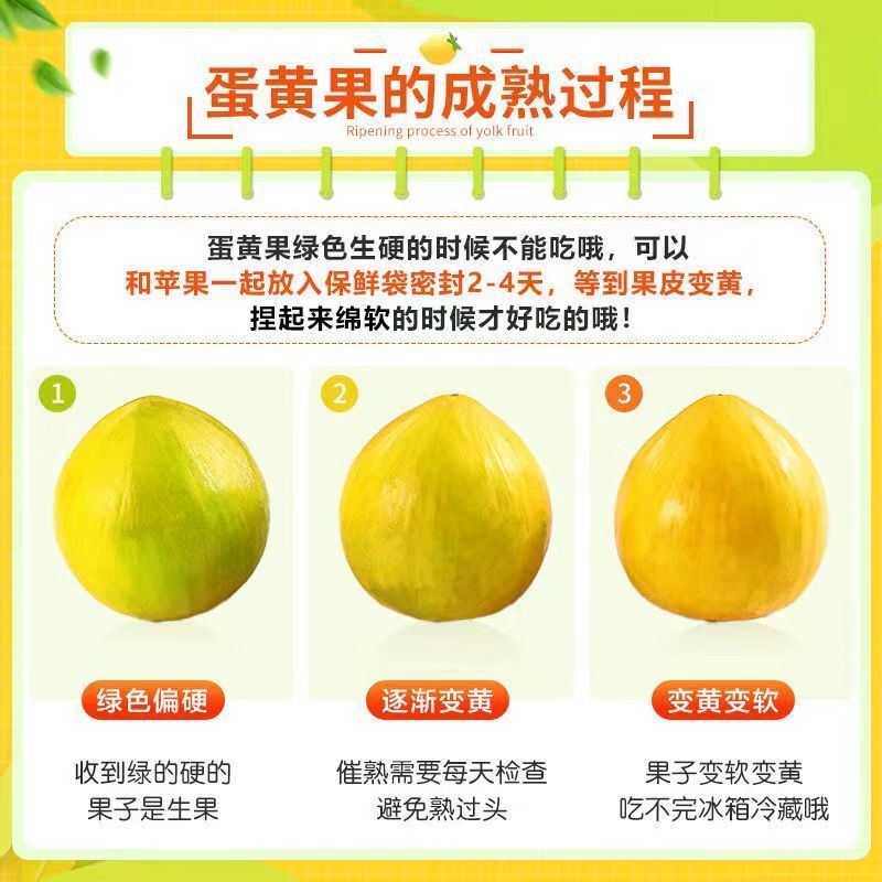 【自然熟食用】海南新鲜鸡蛋果蛋黄果当季孕妇热带水果1/