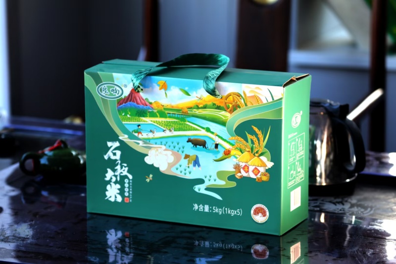 黑龙江响水石板大米产地直发香甜软糯礼盒包装