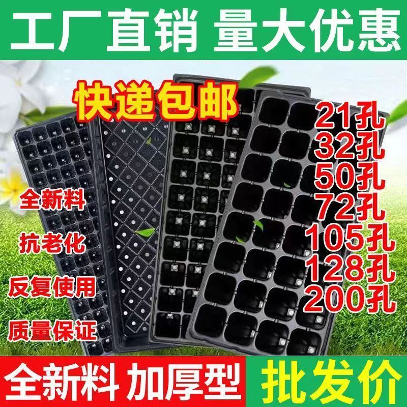 穴盘育苗盘育苗盒器苗木多肉育苗箱育苗盆托盘营养钵育苗杯