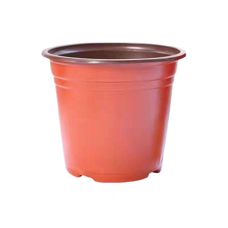 简易加厚双色花盆一次性塑料花盆大号培育盆