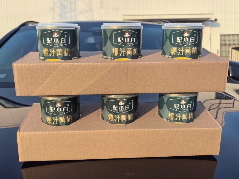 黄桃罐头一箱12罐一罐425克铁罐黄桃罐头
