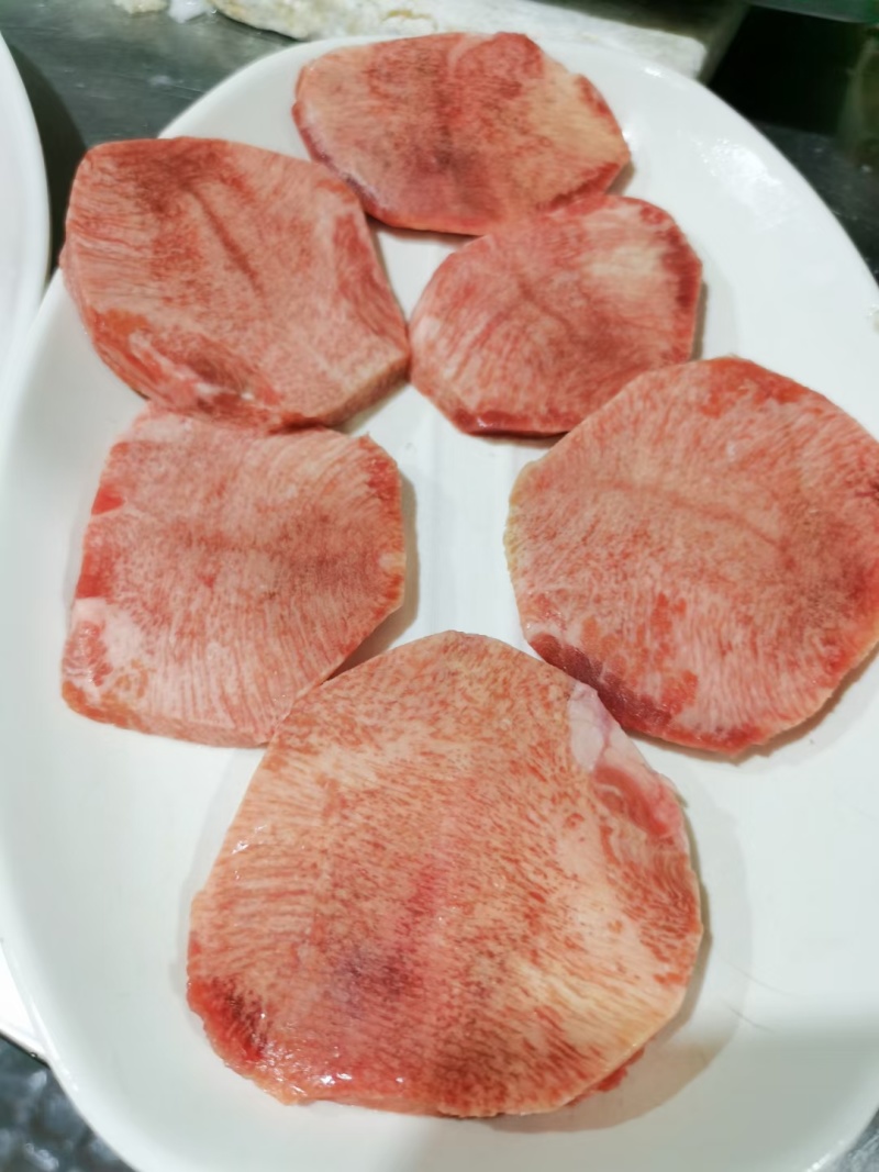 安格斯谷饲牛舌精修大条满心可做厚切烤牛舌火锅烤肉日料韩料必