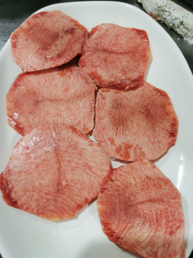 安格斯谷饲牛舌精修大条满心可做厚切烤牛舌火锅烤肉日料韩料必