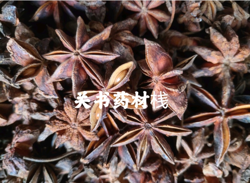 八角统货大茴香批发各种调料关书药业