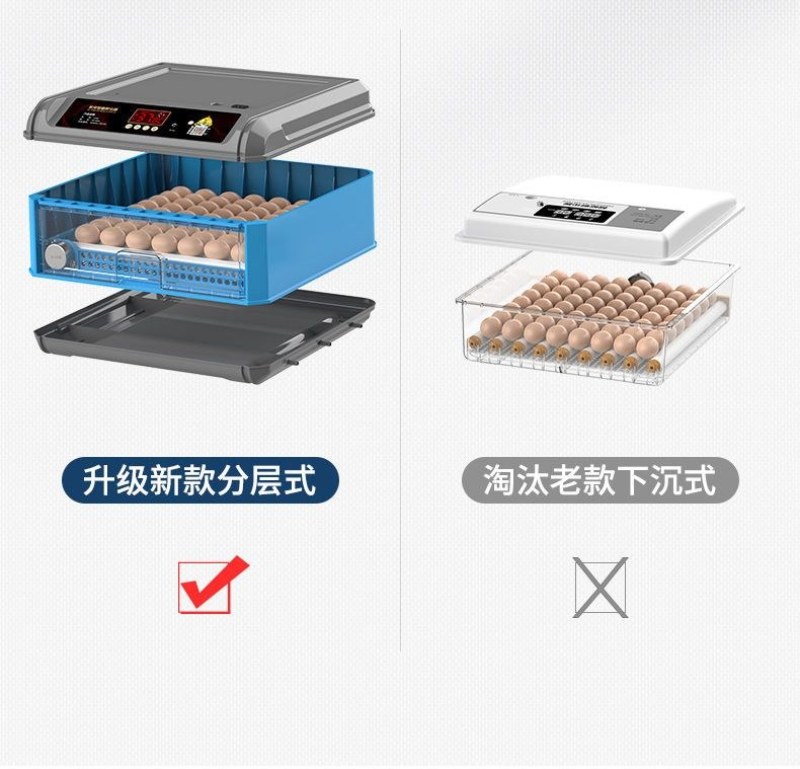 厂家包邮【抽拉蛋盘】孵化机全自动智能家用小型孵化器鸡