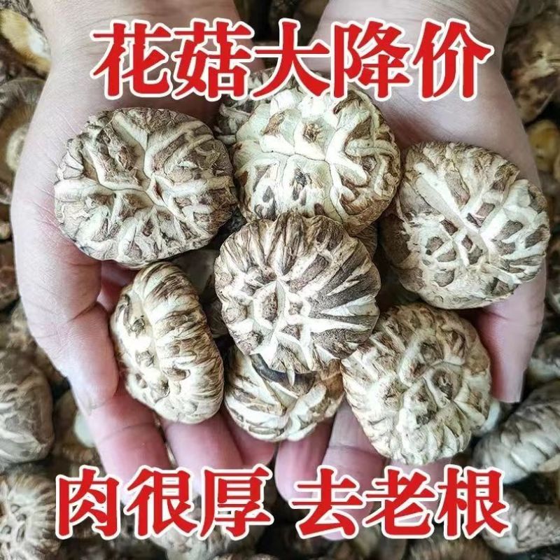 2024新货花菇肉厚脱水干货正宗古田花菇冬菇干花菇