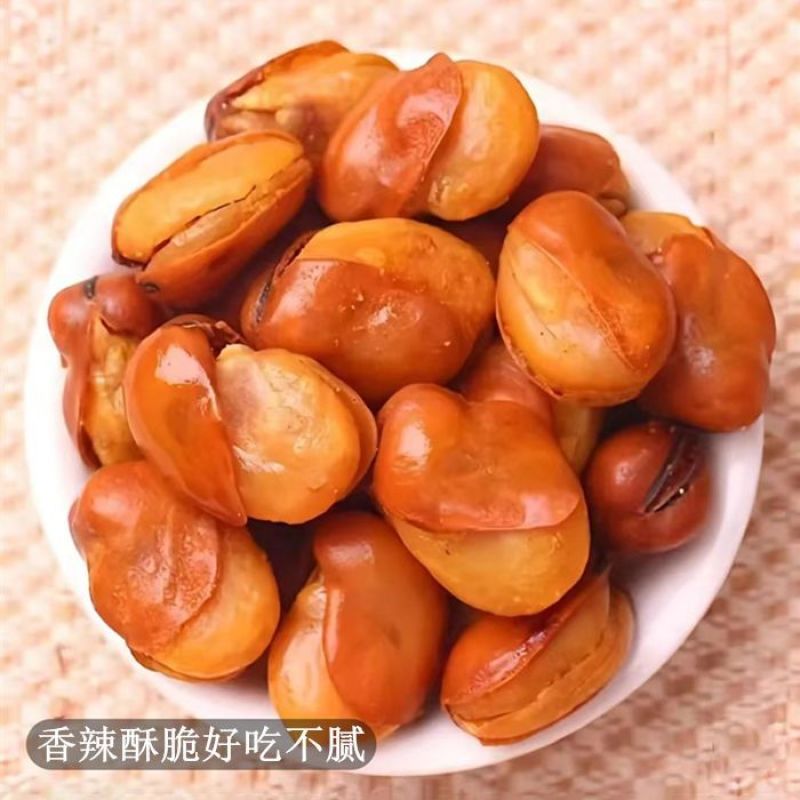 香酥蚕豆牛肉味兰花豆油炸兰花豆香辣下酒菜蚕豆馋豆