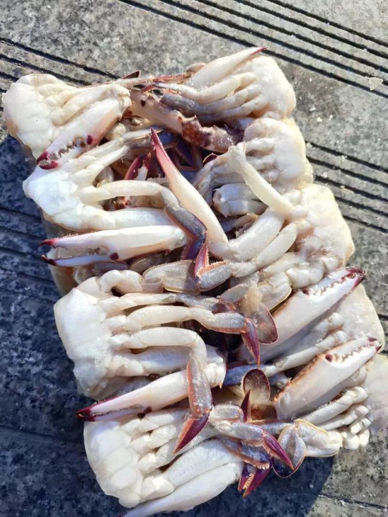 冻梭子蟹块儿量大供应，货源充足，支持视频验货，新鲜发