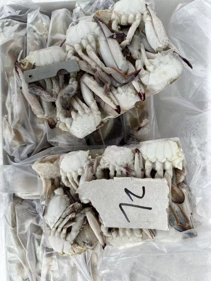 冻梭子蟹块儿量大供应，货源充足，支持视频验货，新鲜发