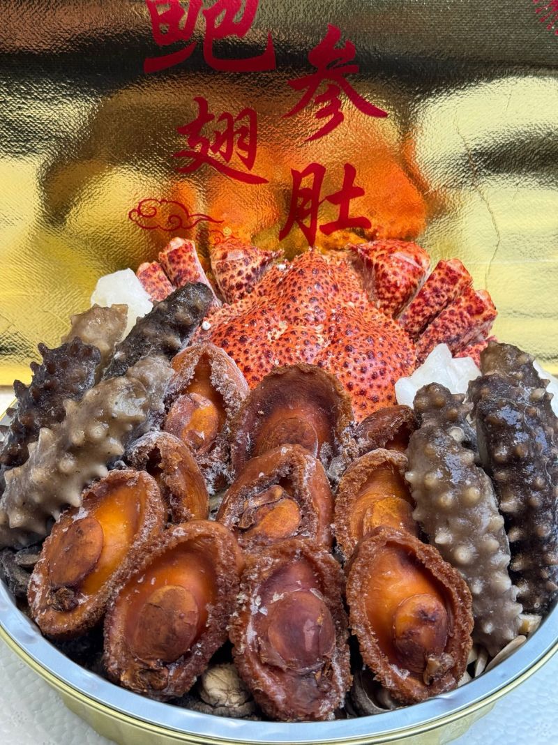 新年**巨蟹10人份全家福佛跳墙海鲜大盆菜辽参鲍鱼加热食