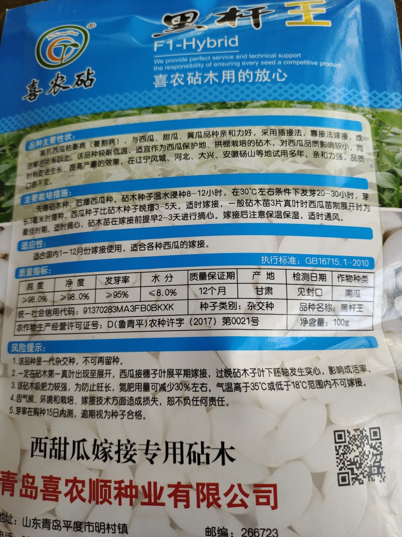 黑杆王西甜瓜嫁接专用砧木～抗病性强量大从优～全国发货