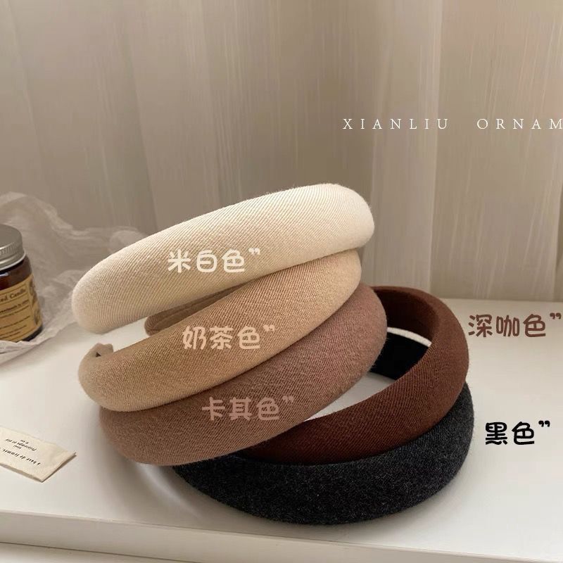 高颅顶发箍复古法式洗脸发卡秋冬头箍网红2023年新款高档