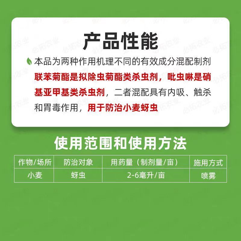 27%联苯.吡虫啉-湖南新长山登记小麦蚜虫