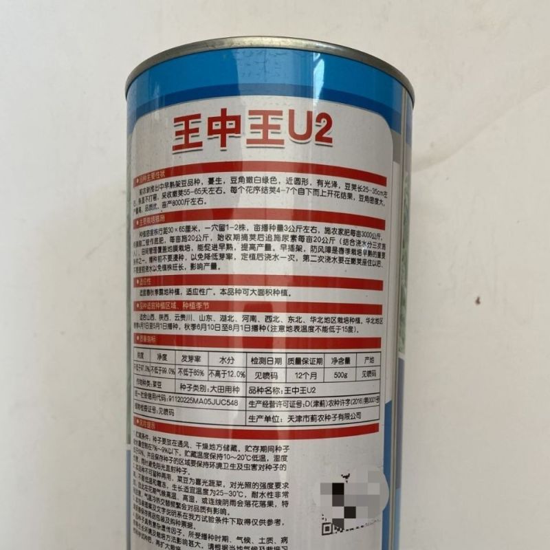 王中王U2架豆种子高产豆角种籽无筋架豆王四季豆芸豆蔬菜大