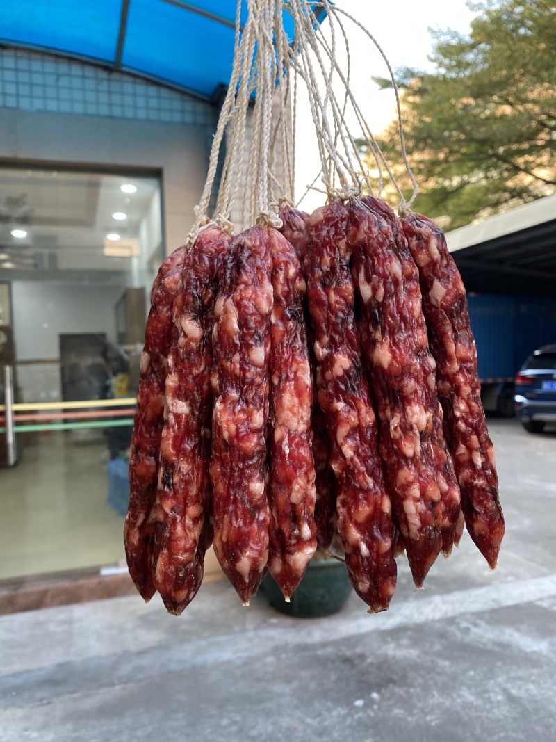 精制冬菇肠广式腊肠中山腊味野冬菇瑶柱汁广东腊肠广味腊肠