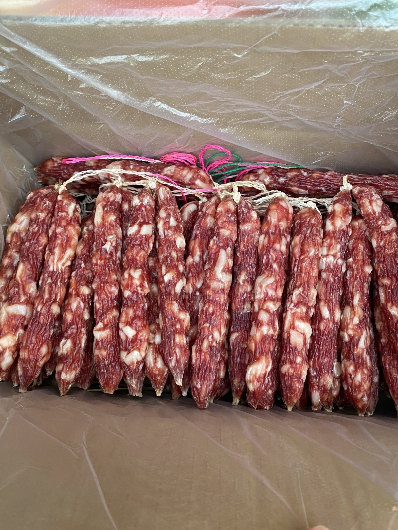 跑山猪土猪王腊肠高品质传统广式腊肠腊味纯猪肉