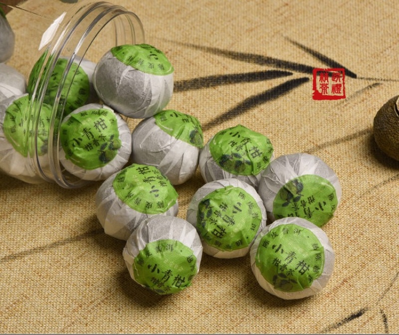 老牛茶，普耳茶小青柑