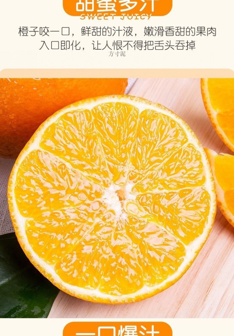 赣南齐橙批发一件代发大果十斤一箱