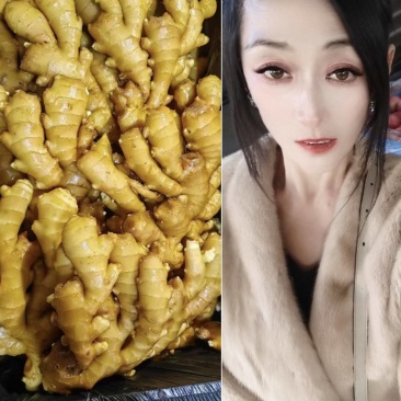 【大黄姜】山东生姜块头很大辣味十足色泽鲜艳质量佳