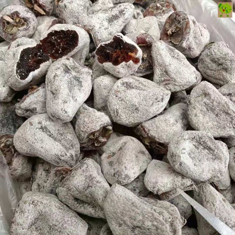 (农家)太行山百年老树霜降吊柿野生君迁子非富平柿饼老