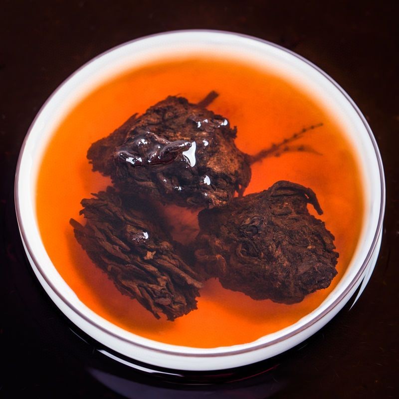 250g云南普洱茶熟茶熟普古树陈年熟普老茶头碎银子茶化石