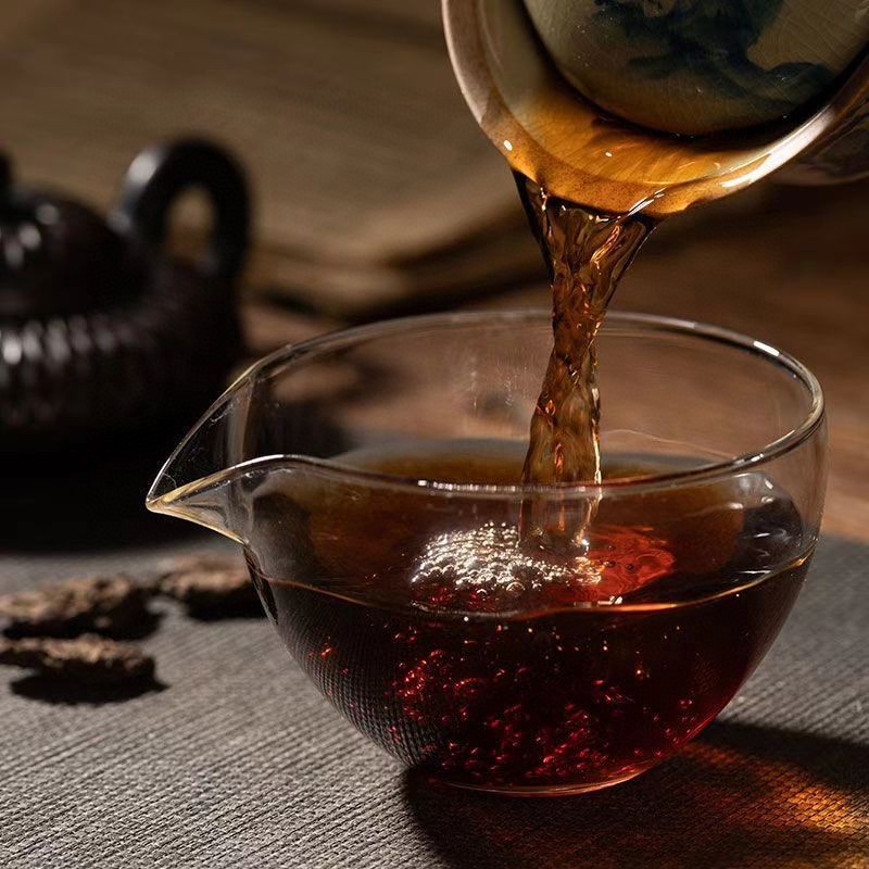 250g云南普洱茶熟茶熟普古树陈年熟普老茶头碎银子茶化石
