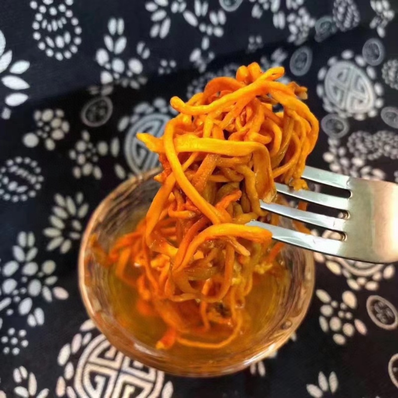 虫草花鲜货鲜湿虫草花金北蛹虫草菇孢子头菌类煲汤食材非干货