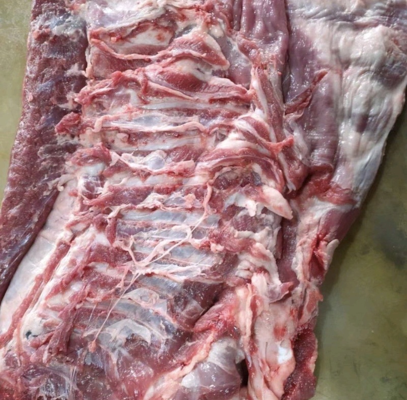 纯干去骨带皮羊板肉饭店羊汤馆炖锅炒菜穿串可发样品