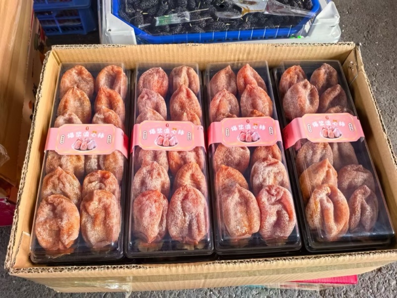 富平流心柿，市场档口，全国各地客户商对接合作
