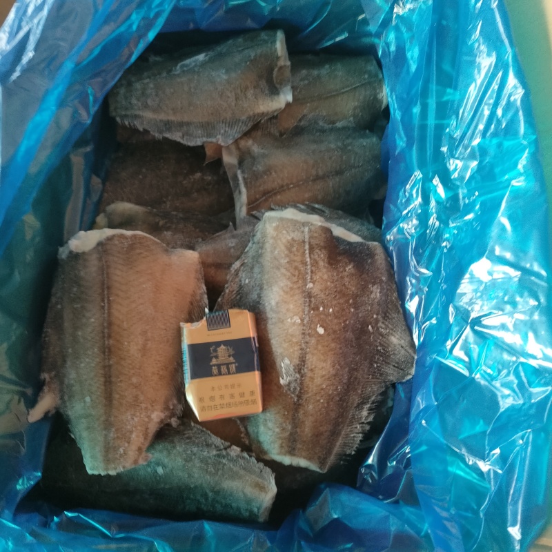 鲽鱼鲽鱼身深海鱼箱装今年新货500-600克货