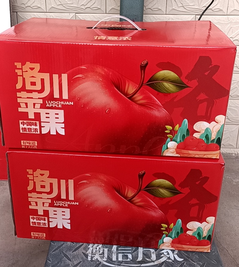 洛川红富士苹果脆甜多汁/陕西苹果/全国代收代发