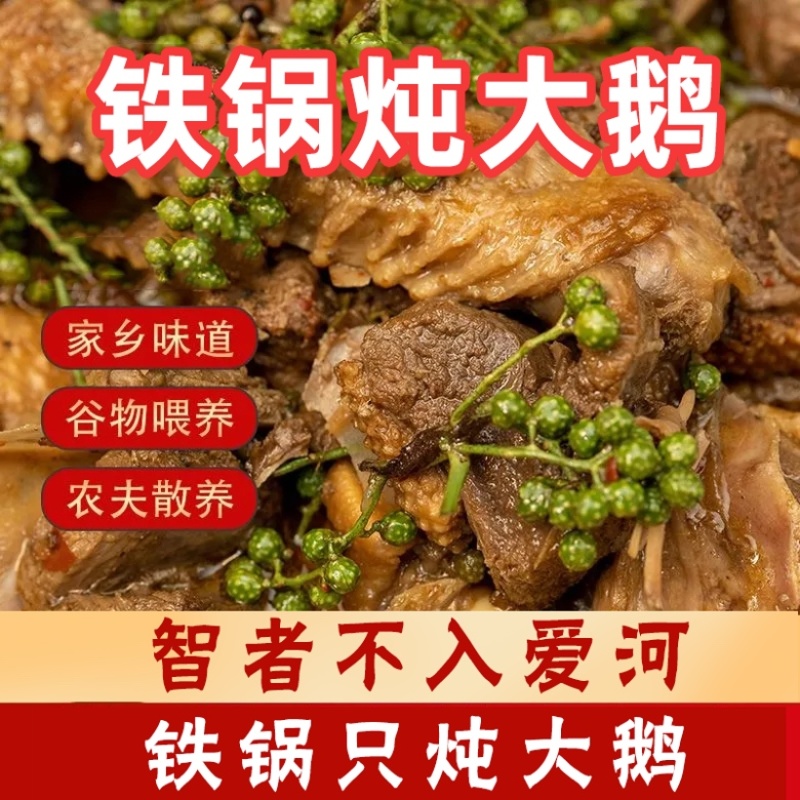 铁锅炖大鹅开袋加热即食团购饭店直播一件代发