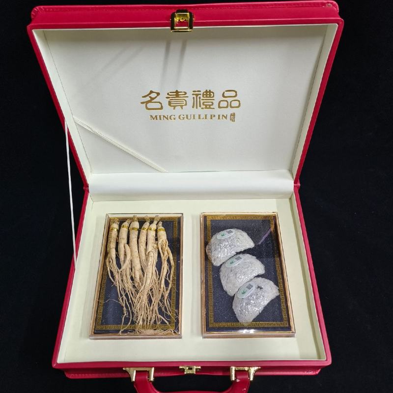 2拼，长白山人参鲍鱼鹿茸燕窝筒胶鳕鱼胶礼盒厂家批发