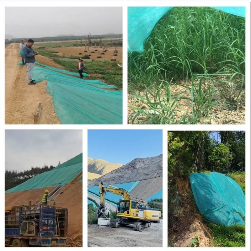 园林绿化无纺布绿色透气膜草坪防尘盖护边坡植草籽覆