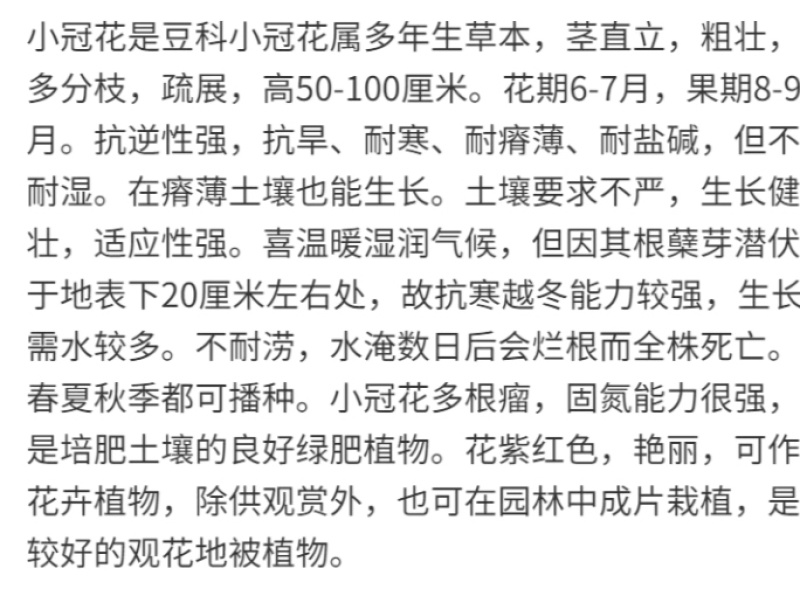 小冠花厂家货源批发价格全国发货价格便宜欢迎下单咨询